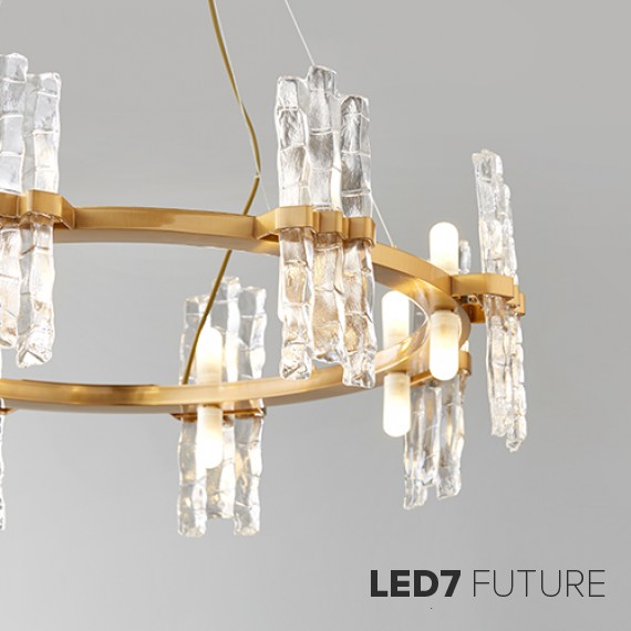 Loft Industry Modern - Circle Ice Chandelier2